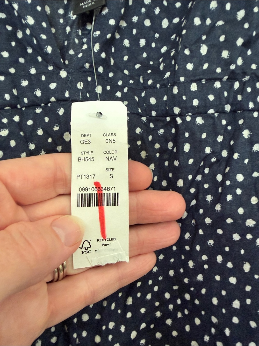 NWT J. Crew Maxi Dress Navy Blue Polka Dot Side-tie Beach Dress - Picture 3 of 8